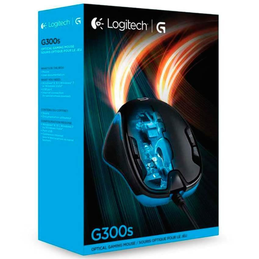 Mouse Logitech G300s 2500 Dpi Negro